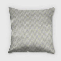 Подушка квадратная Текстура переплетения твил, цвет: 3D-принт