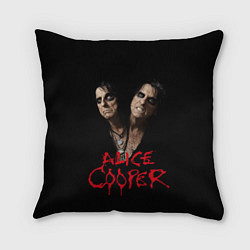 Подушка квадратная Alice Cooper paranormal, цвет: 3D-принт