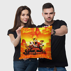 Подушка квадратная Кунг-фу Панда Best Friend, цвет: 3D-принт — фото 2