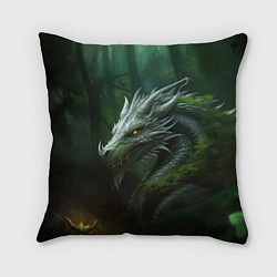 Подушка квадратная Зеленый дракон 2024 года, цвет: 3D-принт