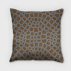 Подушка квадратная Витражный паттерн с текстурой, цвет: 3D-принт
