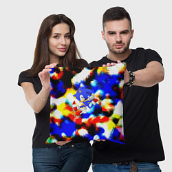 Подушка квадратная Sonic colors, цвет: 3D-принт — фото 2