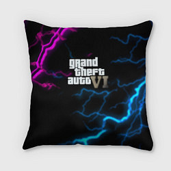 Подушка квадратная Grand theft auto storm, цвет: 3D-принт
