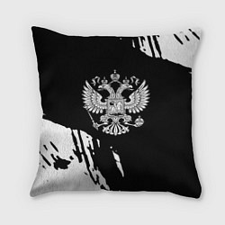 Подушка квадратная Герб великой страны Россия краски, цвет: 3D-принт