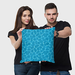 Подушка квадратная Каустика, цвет: 3D-принт — фото 2