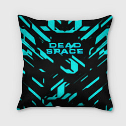 Подушка квадратная Dead space айзек стиль неоновая броня, цвет: 3D-принт