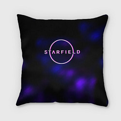 Подушка квадратная Starfield тёмное небо из игры, цвет: 3D-принт