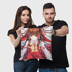 Подушка квадратная Touhou Project Рейму Cute, цвет: 3D-принт — фото 2