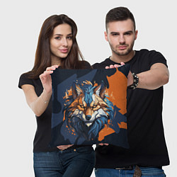 Подушка квадратная Мудрый волк, цвет: 3D-принт — фото 2