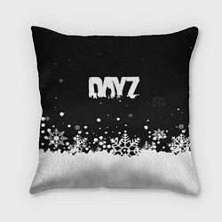 Подушка квадратная Dayz снежинки, цвет: 3D-принт