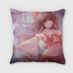 Подушка квадратная Touhou Project Рейму улыбка, цвет: 3D-принт