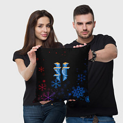 Подушка квадратная Starcraft 2 logo, цвет: 3D-принт — фото 2