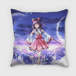 Подушка квадратная Touhou Project Рейму улыбка, цвет: 3D-принт