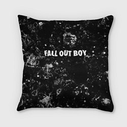 Подушка квадратная Fall Out Boy black ice, цвет: 3D-принт