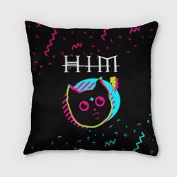 Подушка квадратная HIM - rock star cat, цвет: 3D-принт