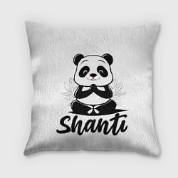 Подушка квадратная Шанти панда, цвет: 3D-принт