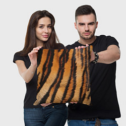 Подушка квадратная Тигровая шкура, цвет: 3D-принт — фото 2