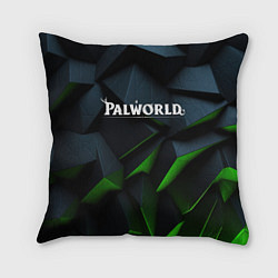 Подушка квадратная Palworld логотип абстракт объемные плиты, цвет: 3D-принт