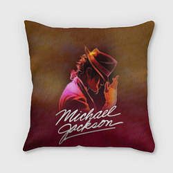 Подушка квадратная Michael Jackson нарисованный кистью, цвет: 3D-принт