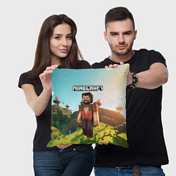 Подушка квадратная Minecraft персонаж, цвет: 3D-принт — фото 2