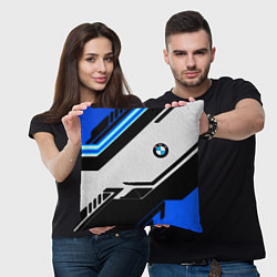 Подушка квадратная BMW спортивная геометрия, цвет: 3D-принт — фото 2