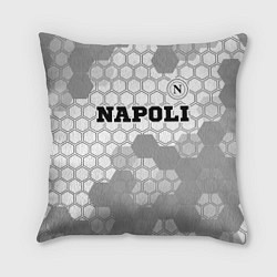 Подушка квадратная Napoli sport на светлом фоне посередине, цвет: 3D-принт