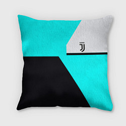 Подушка квадратная Juventus sport geometry fc, цвет: 3D-принт
