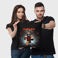 Подушка квадратная Lethal company Roblox, цвет: 3D-принт — фото 2