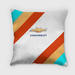 Подушка квадратная Chevrolet line, цвет: 3D-принт