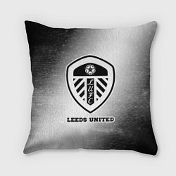 Подушка квадратная Leeds United sport на светлом фоне, цвет: 3D-принт
