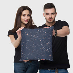 Подушка квадратная Космическое поле звёзд, цвет: 3D-принт — фото 2
