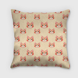 Подушка квадратная Рыжие котята, цвет: 3D-принт