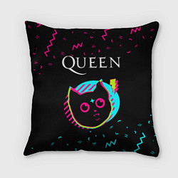 Подушка квадратная Queen - rock star cat, цвет: 3D-принт