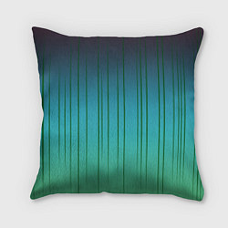 Подушка квадратная Хаотичные зеленые линии, цвет: 3D-принт
