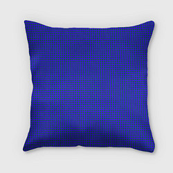 Подушка квадратная Паттерн зеленые круги на синем, цвет: 3D-принт
