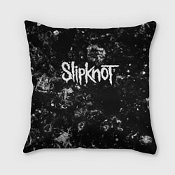 Подушка квадратная Slipknot black ice