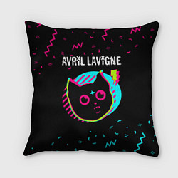 Подушка квадратная Avril Lavigne - rock star cat, цвет: 3D-принт