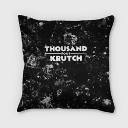 Подушка квадратная Thousand Foot Krutch black ice, цвет: 3D-принт