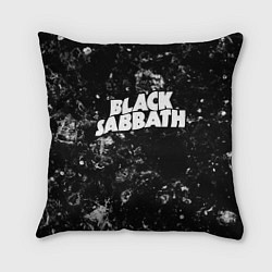 Подушка квадратная Black Sabbath black ice, цвет: 3D-принт