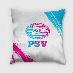 Подушка квадратная PSV neon gradient style, цвет: 3D-принт