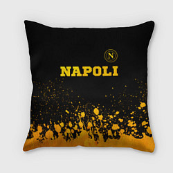 Подушка квадратная Napoli - gold gradient посередине, цвет: 3D-принт