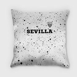 Подушка квадратная Sevilla sport на светлом фоне посередине, цвет: 3D-принт
