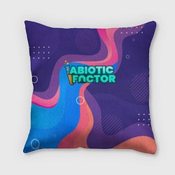 Подушка квадратная Abiotic Factor яркие полосы, цвет: 3D-принт