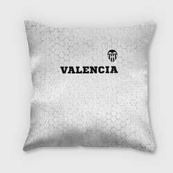Подушка квадратная Valencia sport на светлом фоне посередине, цвет: 3D-принт