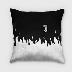 Подушка квадратная Juventus fire, цвет: 3D-принт