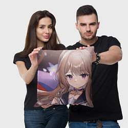 Подушка квадратная Honkai Star Rail Herta, цвет: 3D-принт — фото 2