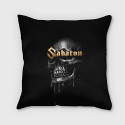 Подушка квадратная Sabaton - rock group, цвет: 3D-принт