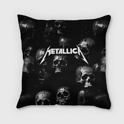 Подушка квадратная Metallica - logo rock group