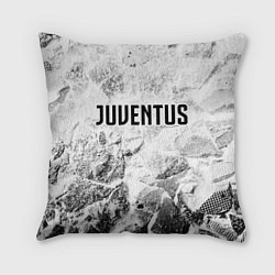 Подушка квадратная Juventus white graphite