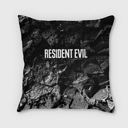 Подушка квадратная Resident Evil black graphite, цвет: 3D-принт